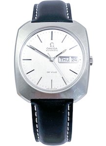 Omega 1970s DeVille Vintage Stainless Steel Automatic MONOBLOC Mens Wristwatch R&hellip;