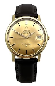 Omega 1968 Constellation 14ct Yellow Gold Capped Automatic Mens Wristwatch Ref 1&hellip;