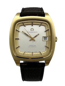Omega Constellation 1970s Automatic 14ct Gold Capped Mens Wristwatch Ref 166.024&hellip;