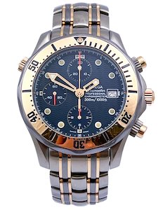 Omega Seamaster TITANE 300m Automatic Chronograph Titanium and 18ct Rose Gold Me&hellip;