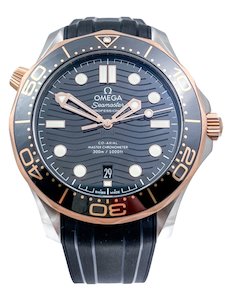 Products: Omega Seamaster 300m Co-Axial Master Chronometer 18k & Steel Watch 42mm B&P 2023