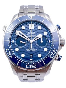 Omega Seamaster 300m Chronograph Co-Axial Master Chronometer Watch 44mm B&P 2022