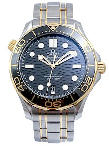 Omega Seamaster 300m Co-Axial Master Chronometer 18k Yellow Gold and Stainless S&hellip;
