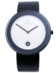 Products: Omega ART SERIES by FRITZ GLARNER 40mm Wristwatch in Mint Condition from the 1980s. Limited Edition 576/999
