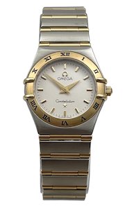 Omega Constellation 18ct Gold and Stainless Steel Quartz Ladies Wristwatch Ref 1&hellip;
