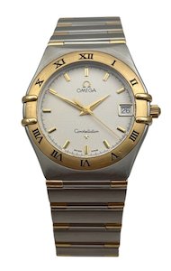 Omega Constellation 18ct Gold and Stainless Steel Quartz 34mm Mens Wristwatch Re&hellip;