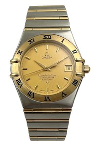 Products: Omega Constellation Automatic 18ct Gold and Stainless Steel Mens Wristwatch Ref 1202.10.00 Fully Serviced