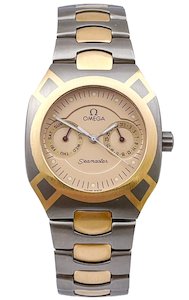 Omega Seamaster TITANE Calendar 120m Titanium and 18ct Yellow Gold Mens Wristwat&hellip;