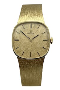 Omega 1971 Vintage Solid 14ct Yellow Gold Manual Mens Bracelet Wristwatch fully &hellip;