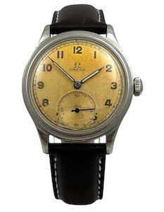 Omega Vintage 1940 Manual Stainless Steel Mens Wristwatch Calibre 30T2 Movement &hellip;