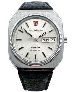 Products: Omega Constellation MEGASONIC Chronometer 720Hz Electronic Stainless Steel Mens Wristwatch Ref 198.0039 from 1973 Fully Serviced