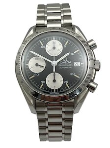 Products: Omega Speedmaster PANDA Automatic Stainless Steel Mens Wristwatch Ref 3511.50 with Box and Papers from 1998 Fully Serviced