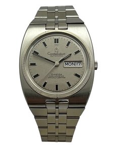 Products: Omega Constellation 1970 Day Date Chronometer Automatic Stainless Steel Mens Wristwatch Ref 168.045 Fully Serviced
