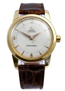 Products: Omega Seamaster Automatic 14ct Solid Gold Mens Wristwatch Ref 2848/ 2846 from circa 1958 fully Serviced and Beautiful