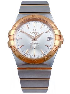 Products: Omega Constellation Co-Axial Automatic 18ct Rose Gold & Stainless Steel Mens Wristwatch Ref 123.20.35