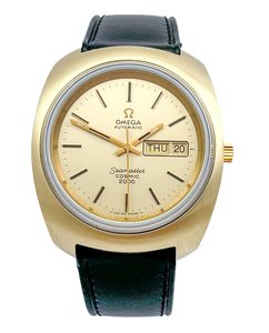 Products: Omega 1972 Seamaster Cosmic 2000 Auto Gold Capped Mens Wristwatch Ref 166.133 Just Serviced
