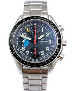 Products: Omega Speedmaster Triple Calendar DAY DATE MONTH Mk.40 Automatic Stainless Steel Mens Wristwatch Ref 3520.53.00 Fully Serviced BEAUTIFUL