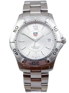 TAG Heuer Aquaracer Quartz Mens Steel 39mm Wristwatch Ref WAF1112