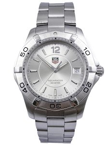 TAG Heuer Aquaracer Quartz Mens Stainless Steel 39mm Wristwatch Ref WAF1112 with Box