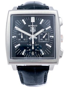 TAG HEUER 2000s Monaco Automatic Stainless Steel Mens Wristwatch Ref CW2111 on L&hellip;