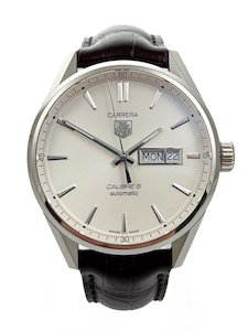 TAG Heuer Carrera Calibre 5 Automatic Stainless Steel Mens Wristwatch Ref WAR201&hellip;