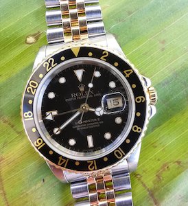 Rolex Oyster Perpetual GMT Master II Steel + 18ct yellow gold Ref. 16713 - 1990 Model