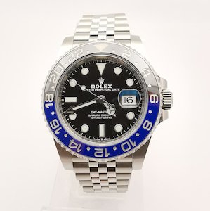 Rolex Oyster Perpetual GMT Master II Batgirl Stainless steel on Jubilee bracelet&hellip;