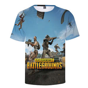 Hot Game PUBG Casual Sports Summer T-Shirts for Adult Kids