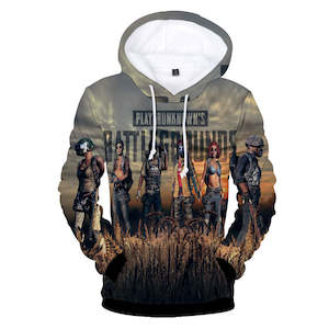 Game Pubg: Hot Game PUBG Hoodie 3D Printed Dark Gray Jumper for Kids Youth Adult