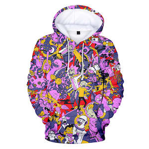 Hot Cartoon Rick and Morty 3D Print Cosplay Hoodie Pullover Sweatshirts Unisex T&hellip;
