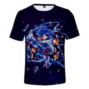 Hot Game Cartoon Sonic The Hedgehog 3D Printed Casual Sports T-Shirts Summer Top&hellip;