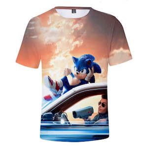Hot Game Cartoon Sonic The Hedgehog 3D Printed Casual Sports T-Shirts Summer Top&hellip;