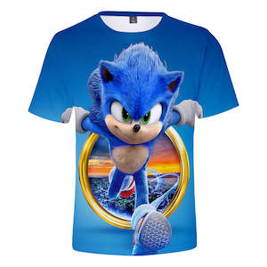 Hot Game Cartoon Sonic The Hedgehog 3D Printed Casual Sports T-Shirts Summer Top&hellip;