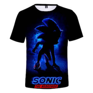 Hot Game Cartoon Sonic The Hedgehog 3D Printed Casual Sports T-Shirts Summer Top&hellip;