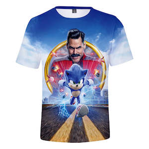Hot Game Cartoon Sonic The Hedgehog 3D Printed Casual Sports T-Shirts Summer Top&hellip;