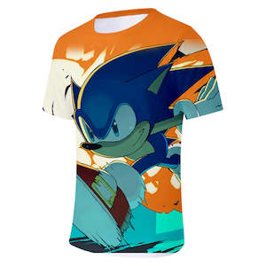 Hot Game Cartoon Sonic The Hedgehog 3D Printed Casual Sports T-Shirts Summer Top&hellip;