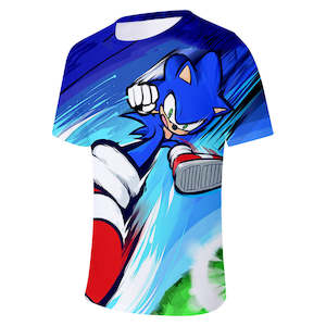 Hot Game Cartoon Sonic The Hedgehog 3D Printed Casual Sports T-Shirts Summer Top&hellip;