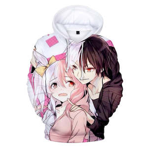 Hot Game Danganronpa Cartoon Cosplay White Hoodie Pullover Sweatshirts Unisex Tr&hellip;