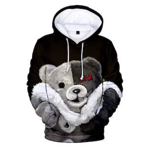 Hot Game Danganronpa Cartoon Cosplay Black Hoodie Pullover Sweatshirts Unisex Tr&hellip;