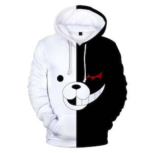Hot Game Danganronpa Cartoon Cosplay Black White Hoodie Pullover Sweatshirts Uni&hellip;