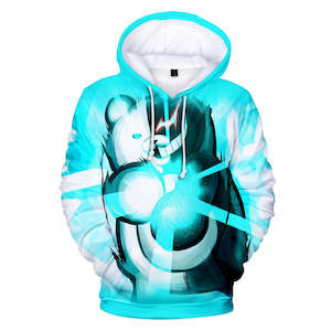 Hot Game Danganronpa Cartoon Cosplay Light Blue Hoodie Pullover Sweatshirts Unis&hellip;
