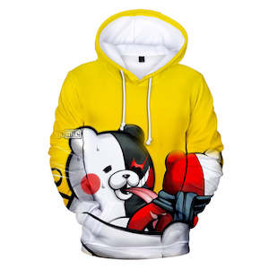 Hot Game Danganronpa Cartoon Cosplay Yellow Hoodie Pullover Sweatshirts Unisex T&hellip;