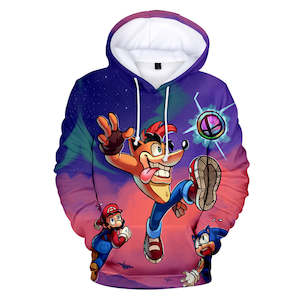 Super Mario Bros 3D Graphic Print Casual Hoodie Jumper - Unisex for Kids and Adults