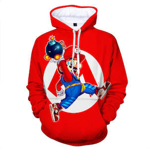 Super Mario Bros 3D Graphic Print Casual Hoodie Jumper - Unisex for Kids and Adults