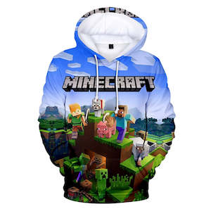 Recommendation: Hot Game Minecraft Hoodie 3D Drawstring Sweatshirt Pullover Cosplay Youth Jumper