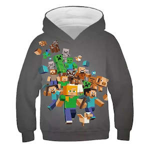 Minecraft Hoodie 3D All Print Sweatshirt Clothing Unisex for Kids & Adult