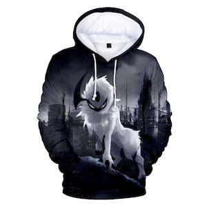 Pokemon Hoodie: Hot Cartoon Pokemon Go Black Jumper Casual Sports Hoodies for Kids Youth Adult