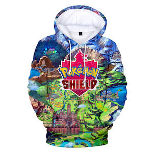 Pokemon Hoodie: Hot Cartoon Pokemon Go Shield Jumper Casual Sports Hoodies for Kids Youth Adult