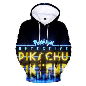 Hot Cartoon Pokemon Detective Pikachu Cosplay Jumper Casual Sports Hoodies for K&hellip;