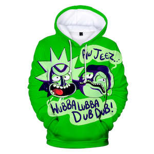 Hot Cartoon Rick and Morty 3D Print Cosplay Hoodie Pullover Sweatshirts Unisex T&hellip;